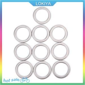 LOKIYA 10Pcs Bicycle Pedal Spacer Crank Cycling Bike Stainless Steel Ring Washers
