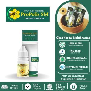 Propolis SM Brazil Asli 100% Original With Nano Technology Isi 6 ml Obat Tetes Herbal Alami Multikhasiat Segala Penyakit