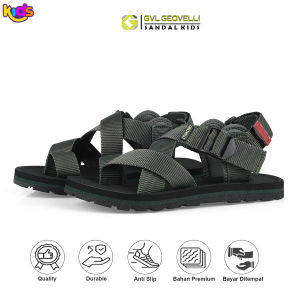 GVL GEOVELLI G2502 Zantios Army | Sandal Anak Sandal Tali Anak Outdoor Adventure Hiking