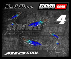 Stiker List Striping Transparan UV Yamaha Mio Soul Next Stage