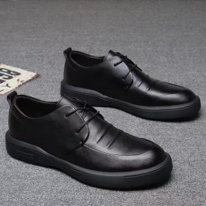 [Free Shipping] New MenS Height-Increasing Leather Shoes Stylish And Low-Top Design Korean Style New MenS Height-Increasing Leather Shoes Stylish And Low-Top Design Korean Style