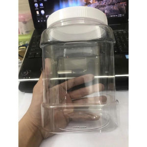 Combo 6 Hũ nhựa vuông/ keo mũ vuông- Duy Tân 017 (1500ml)