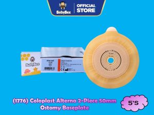 (1776) Coloplast Alterna 2-Piece 50mm Ostomy Baseplate  5s
