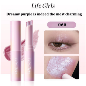 Moisturizing Shimmer Eyeshadow Stick Smudge/Water/Sweat Resistant Multi-Color Glitter Powder High Gloss Eye Makeup Crystal Shiny Eyeshadow & Highlighter Stick.