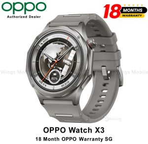OPPO Watch X3 | Up to 16-Day Battery Life | Google Gemini | Ultra-Light Titanium Alloy Case