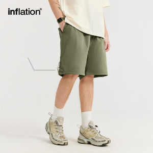 INFLATION brand Mens Youth Fashion Big Back Bag Outdoor Shorts 2024 Spring Summer New Product Trendy Brand Outdoor Casual Shorts 5-point Middle Pants