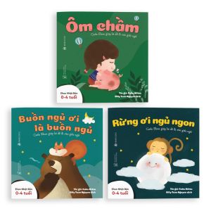 Sách Ehon Cho Bé Sơ Sinh 0 1 2 3 4 Tuổi - Buồn Ngủ Ơi Là Buồn Ngủ Dành Ôm Chầm Rừng Ơi Ngủ Ngon (Bộ Ehon Nhật 3 Tập)