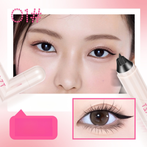 [การพิมพ์แบบขั้นตอนเดียว] แสตมป์อายไลเนอร์แบบธรรมชาติและไม่เลอะ ไม่ง่ายที่จะลบเครื่องสําอาง กันน้ำ ง่ายต่อการควบคุม