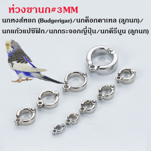 CoralCove ห่วงขานก ห่วงใส่ขานก พร้อมตัวล็อคห่วงขา 3-15มม ห่วงเปิดปิดนก ห่วงขา โลหะ ไม่เป็นสินม นก นกแก้ว ฟอพัส หงษ์หยก เลิฟเบิร์ด ค๊อกคาเทล กรีนชีค