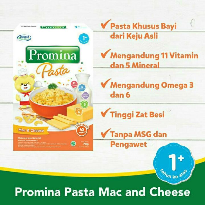 Promina Pasta Mac & Cheese 70g / pasta bayi