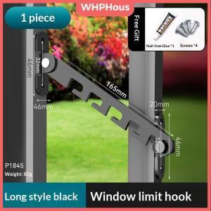 WHPHous 1pc Adjustable Window Stopper Lock Limiter Latch Wind Brace Stay Position Stopper Casement Window Sash Blocking Lock