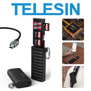 TELESIN High Speed Micro SD TF Memory Card Reader Storage Box for PC Camera