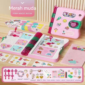 COD DIY Perhiasan Kalung Cincin Anak-anak /Perhiasan Hadiah untuk Anak Perempuan Hadiah Ulang Tahun Stiker