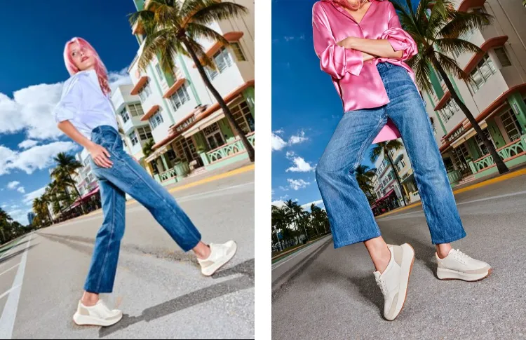 Giày Thể Thao Cổ Ngắn Nữ FitFlop F-MODE Urban White FR1-194