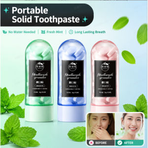 Solid Toothpaste Toothpaste Tablets Travel Oral Care Portable Breath Freshener No Water Fresh Mint Long Lasting Breath Freshener