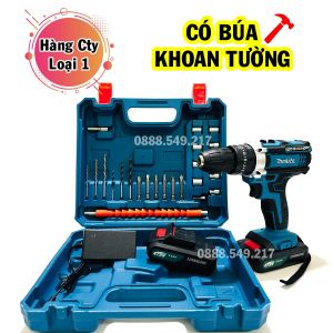 Free Ship - Bộ Máy Khoan Dùng Pin 5 Cells 72V Makita - Hàng Chuẩn Lõi Đồng - Chuyên Công Trình Nhà Cửa Siêu Khỏe - Tặng 24 Món Phụ Kiện