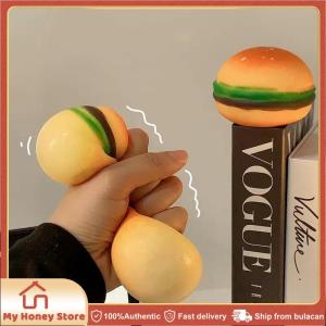 Ultra-Soft Hamburger Stress Relief Toy Hand Relax Stress Anxiety Relief Fidget Toys Pinch Decompression Toy Office