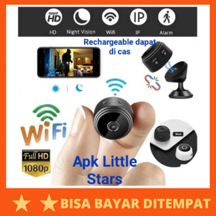 10 Mini WiFi IP Camera CCTV Wide Angle Nightvision 1080P Kamera