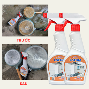 Dung Dịch Siêu Tẩy Dầu Mỡ Đa Năng Lafum Chai 350ml Siêu Tẩy gạch 500ml công thức mới cực mạnh nhanh chóng làm sạch lưới lọc thành bệ máy