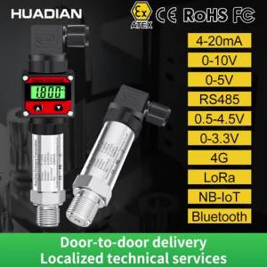 Air gas pressure sensor transducer Vacuum negative pressure transmitter 4-20mA RS485 modbus i2c 0-10V 5V 3V 12V 1pa 100kpa psi