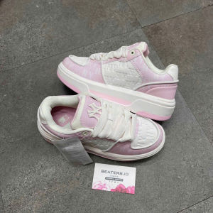 [Chính hãng] Giày MLB Chunky Liner Classic Mono New York Yankees Hồng / Xám / Đỏ đô code: 3ASXCMN4N