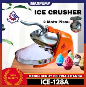 MAXPUMP Mesin Penghancur Es 2 Mata Pisau Ice Crusher Pisau Ganda 220w Mesin Serut Es Batu 380W Mesin Serut Es Listrik
