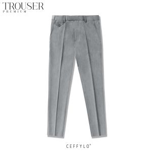 Quần âu nam cạp trượt polido chất liệu cotton co giãnthoải mái kiểu dáng lịch lãm slimfit tinh chỉnh phù hợp dễ phối