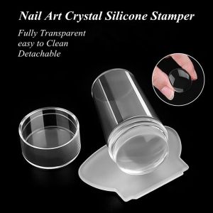 6 Pcs Nail Stamping Template with 1 Silicone Stamper 1 Acrylic Scraper Clear Silicone Nail Stamper Snowflake Christmas Nail Supplies Butterfly Nail Art Stamping Kit (transparent)