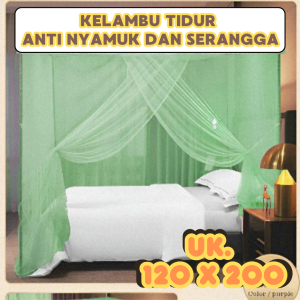 Kelambu Anti Nyamuk Dewasa 120x200 Kotak Polos Super Murah