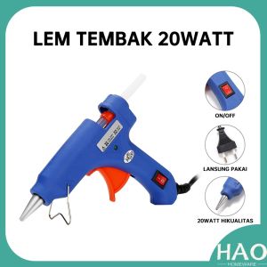 Lem Tembak BIRU ON/OFF / Hot Melt Glue Gun On Off 20WATT