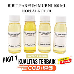 BIBIT PARFUM 100 ML. BISA UNTUK ROLL ON ATAU UNTUK SPRAY. TANPA ALKOHOL.HARGA TERMURAH.