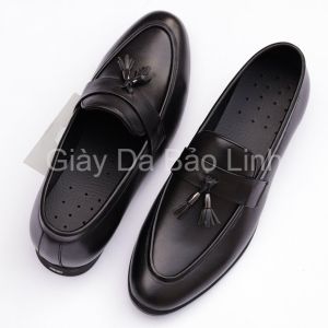 Giày Lười Da Nam Đế Khâu Chắc Chắn Da Bò Bảo Hành 12 Tháng Mã D65