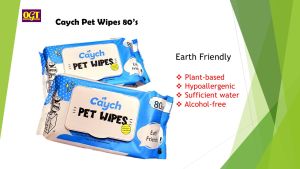 Caych Multipurpose Pet Wet Tissue Ultra Soft & Anti Bacterial Tisu Pet Tissue Dry Tissue Tear Stain Wet Tissue Earth Friendly