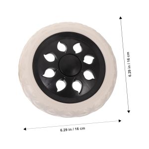 2pcs Shopping Cart Wheels 16cm Luggage Wheels Replacement Heavy Duty Caster Wheels Black/Red