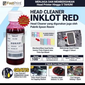 Head Cleaner Epson Original Cairan Pembersih Inklot Red