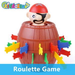 KiddoZone 24 PCS Running Man Pop Up Pirate Lord Barrel Toys Roulette Game Party TOY