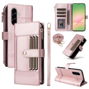 Shockproof Phone Case For Samsung Galaxy A56 A55 A36 A35 A26 A16 A15 5G Cover Samsung A55 A16 4G Magnetic Leather Wallet Multi-Card Slot Flip Cover Casing