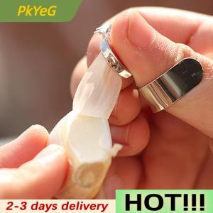 PkYeG 2pcs Practical Stainless Steel Kitchen Gadget Garlic Ginger Cutter Peeler Tools
