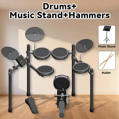 Minsine Electronic Drum SetFolding Electronic Drum Kit for Beginner and percussion instruments jazz