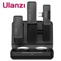 ULANZI UW-MIC 2.4GHz Wireless Microphone Dual Lavalier Mic for Smartphone. 