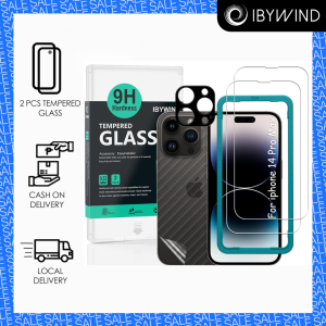 iPhone 14 / 14 Pro / 14 Pro Max Tempered Glass by IBYWIND – 9H Hardness Anti-Scratch Bubble-Free HD Clear