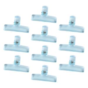 10Pcs Clear Acrylic Paper Clip for Picture Document Drawing Board 75mm Long Paper Clip File Paper Clamp Bag Clip