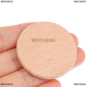 [COD] WEICHENG 10pcs 3.8cm vòng tròn chưa hoàn thành gỗ Vòng tròn gỗ miếng cutouts gỗ tự làm đồ trang trí cho Nguồn cung cấp thủ công trang trí