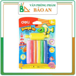 Đất Nặn Deli D75011 (6 màu)