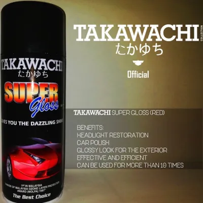 TAKAWACHI Super Gloss (Car scratches dim & unclear headlights wax & polish)