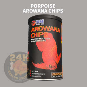 PORPOISE AROWANA CHIPS FLOATING PELLET FISH FOOD HIGH PROTEIN COLOR ENHANCING FEED
