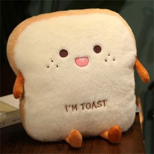 XFZHG Birthday Gift Kids Toys Plush Toy Stuffed Doll Bed Cushion Simulation Toast Plush Bread Pillow Stuffed Cushion Sleep Pillow Warm Hand Pillow