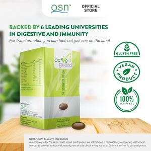 🌿OSN Active Guard - Synbiotic: Prebiotic Probiotic Postbiotic🌿 Healthy gut Wholefood (60 capsules)