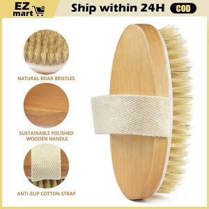 Dry Body Brushes Exfoliating Body Scrubbers Natural Bristles for Dry Skin Improve Circulation Stop Ingrown Hairs