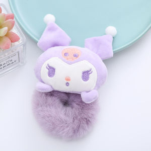 Harga Grosir - Ikat Rambut Bulu Karakter Sanrio / Kuncir Rambut Anak / Aksesoris Fashion Karet